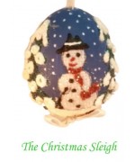 TEMPORARILY OUT OF STOCK  Peter Priess of Salzburg Hand Painted CHRISTMAS Egg